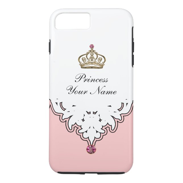 Monogramdrottningkrona Case-Mate iPhone Skal (Baksida)