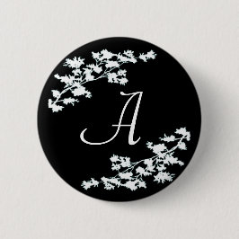 Monogramen blom- Deco knäppas Knapp
