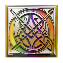 Monogramen för den Celtic regnbågen för nollan