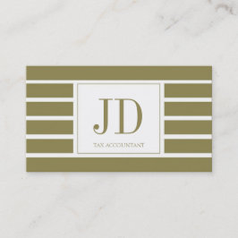 Monogramen för skatten Accountant/CPA/görade Visitkort