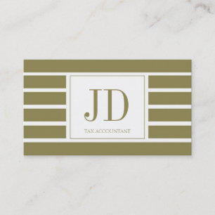 Monogramen för skatten Accountant/CPA/görade Visitkort