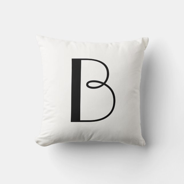 Monogramen kudder B Kudde (Framsida)
