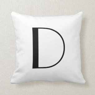 Monogramen kudder brev D Kudde