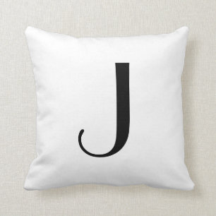 Monogramen kudder brev J Kudde