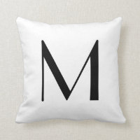 Monogramen kudder brev M