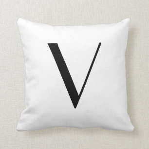 Monogramen kudder brev V Kudde