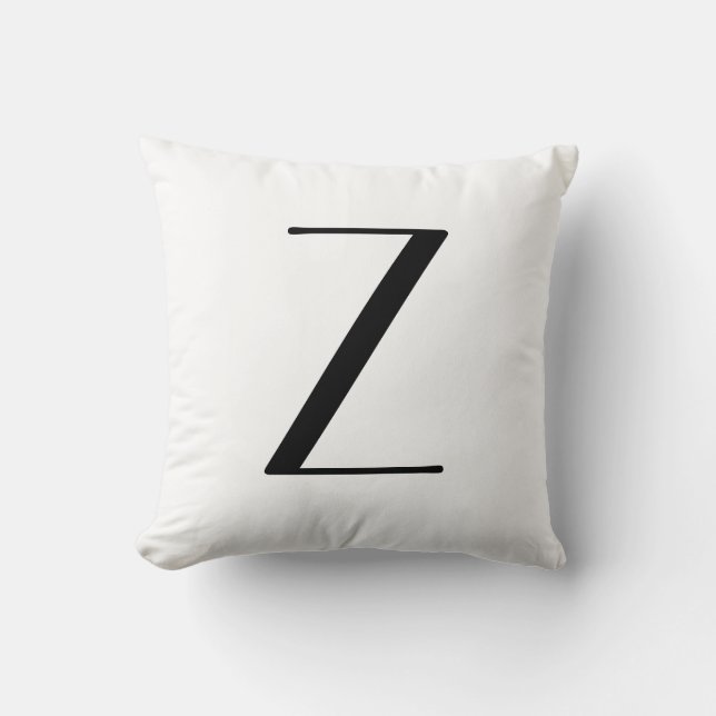 Monogramen kudder brev Z Kudde (Framsida)