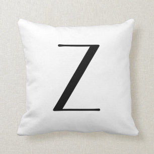 Monogramen kudder brev Z Kudde
