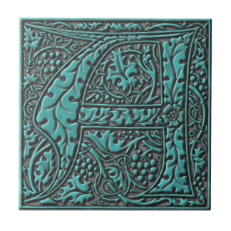 Monogramen märka med sina initialer A Kakelplatta