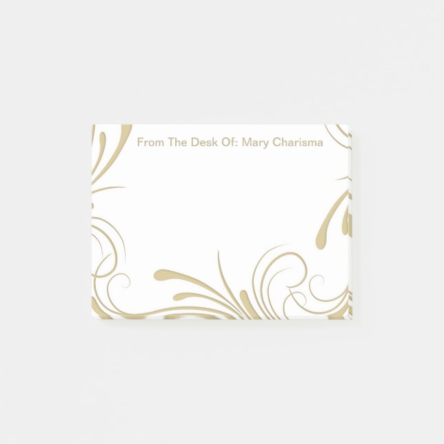 Monogramen postar noterar post-it block (Framsida)