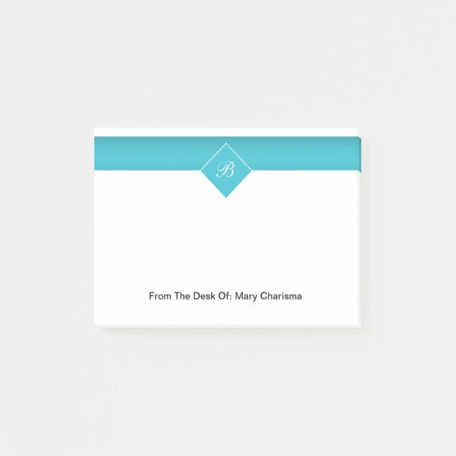 Monogramen postar Postar-it® noterar Post-it Block (Framsida)