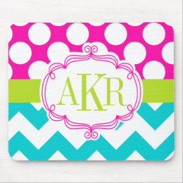 Monogramen pricker och sparrepersonligen musmatta