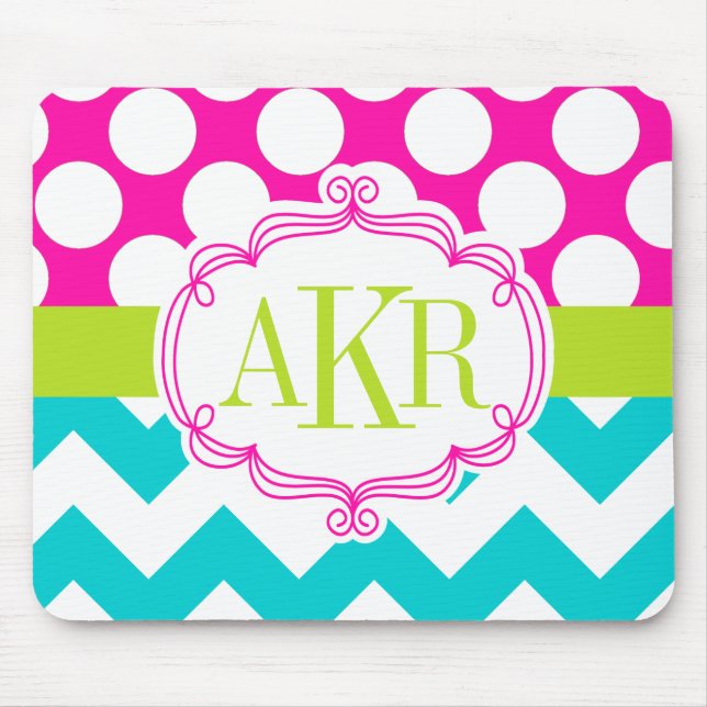 Monogramen pricker och sparrepersonligen musmatta (Framsidan)