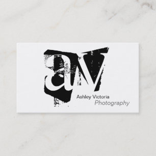 Monogramenkelhetsvisitkort Visitkort