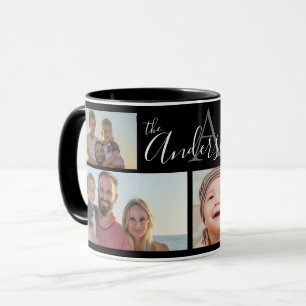 Monogramfamilj fyra fotopaterade Kee Mugg