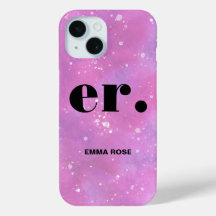 Monogramfantasi vattenfärgsfärgad Snyggt Modern Mi