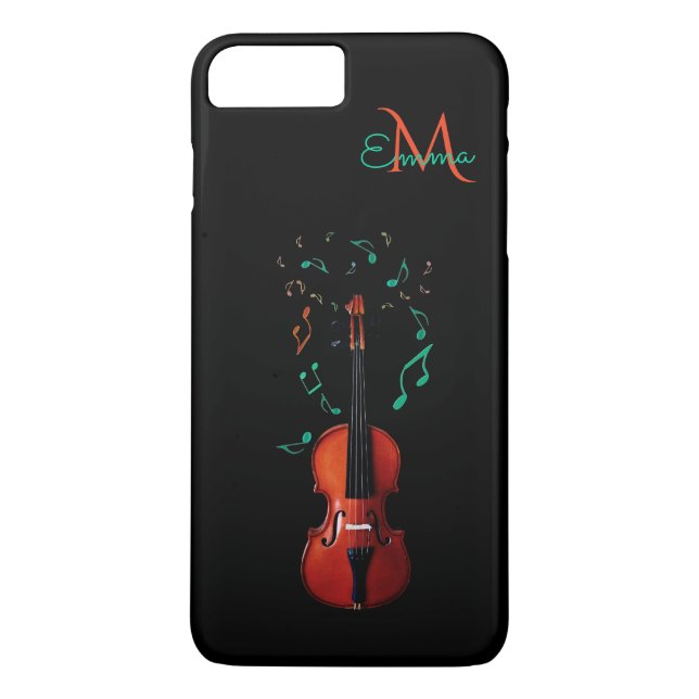 Monogramfiolfodral för iPhone 7 Plus Case-Mate iPhone Skal (Baksida)