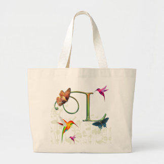Monogramfjärilsfantasi L Jumbo Tygkasse