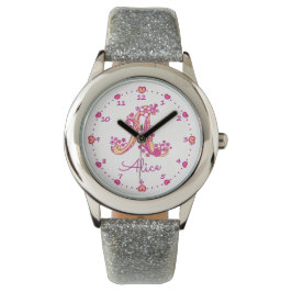 Monogramflickor brev A art Alice namn Watch Armbandsur