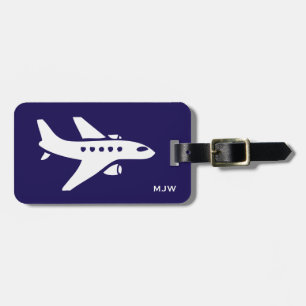 Monogramflygplan reser resaanpassningsbarnamn, bagagebricka