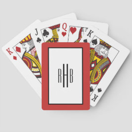 Monogramförsedda spelkort Pokergåva till pappa