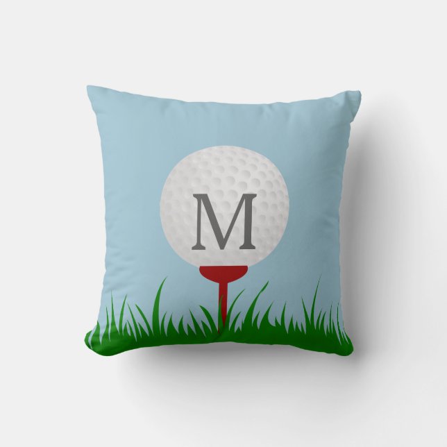 MonogramGolfdekorativ kudde (Framsida)