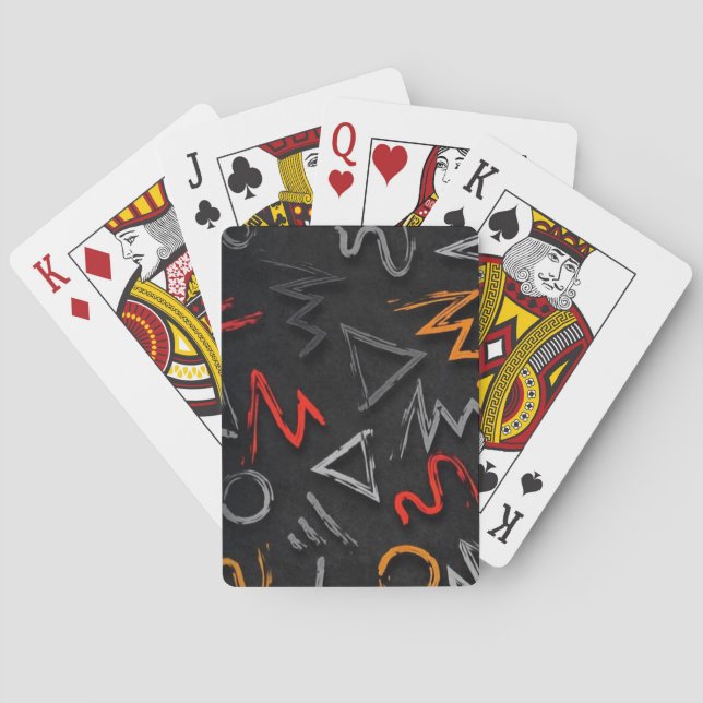 Monogramgraffiti Casinokort (Baksidan)