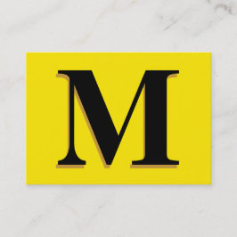 Monogramgult Visitkort
