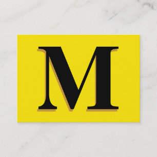 Monogramgult Visitkort