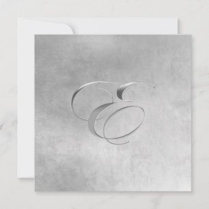 Monograminbjudan för Elegant Inbjudningar