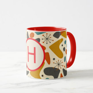 Monograminitial Retropresent Mugg