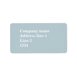 Monogramisblått rand adressetikett
