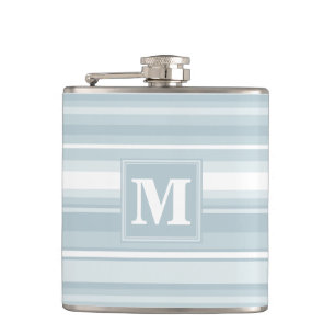 Monogramisblått rand fickplunta