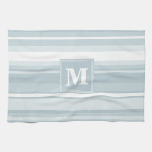Monogramisblått rand kökshandduk