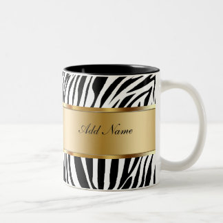 Monogramkaffe kopparsebra Två-Tonad mugg