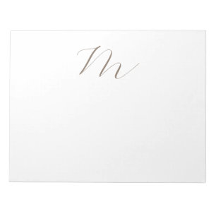 Monogramkalligrafi - unik, enkel modern anteckningsblock