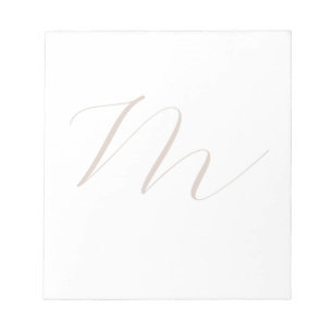 Monogramkalligrafi - unik, enkel modern anteckningsblock