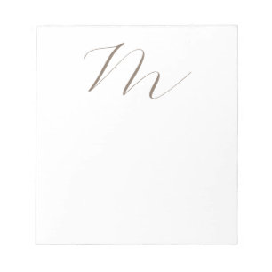 Monogramkalligrafi - unik, enkel modern anteckningsblock