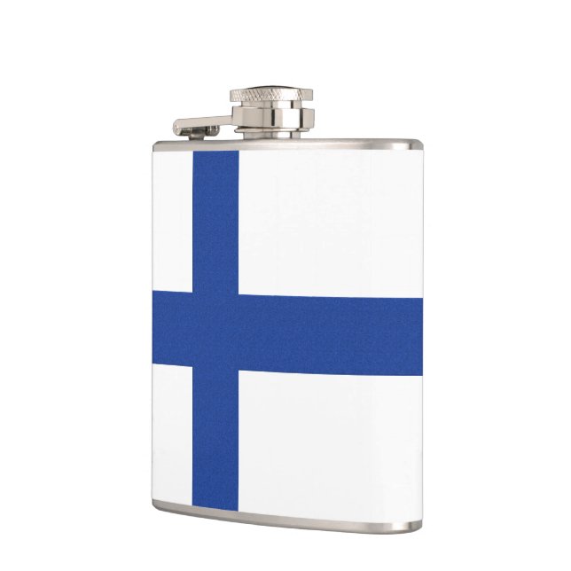 Monogramkolv av finsk Flagga Fickplunta (Vänster)