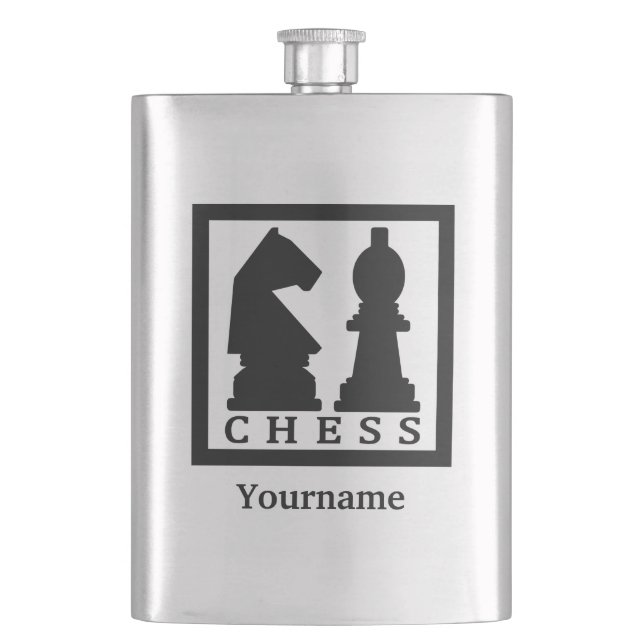 Monogramkolv för CHESS-anpassningsbar Fickplunta (Framsidan)