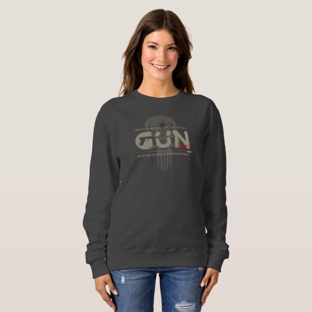 Monogramkonst av pistol (2) | Kvinnor T Shirt (Hel framsida)