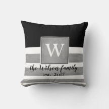 Monogramkuddar av anpassningsbar, sepia och vitt r