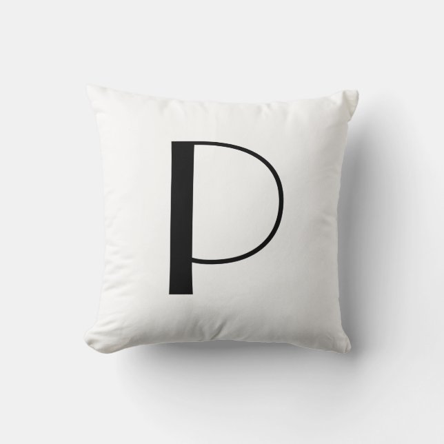 Monogramkuddar Bokstav P Kudde (Framsida)
