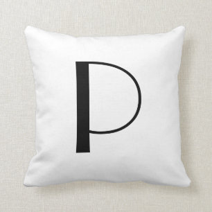 Monogramkuddar Bokstav P Kudde