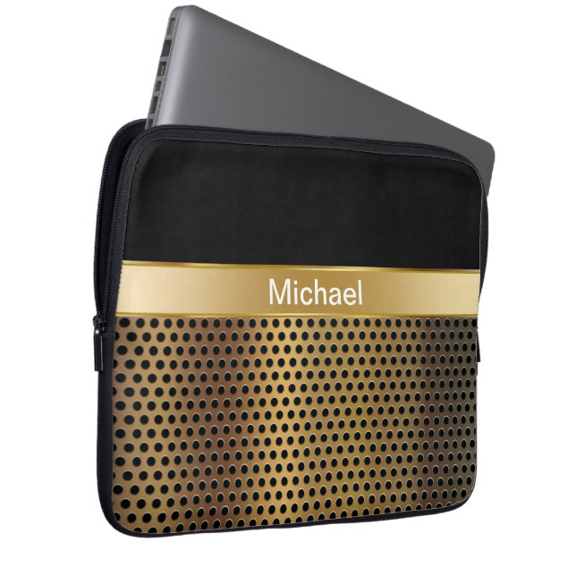 Monogramlaptop sleeve (Framsidan Höger)