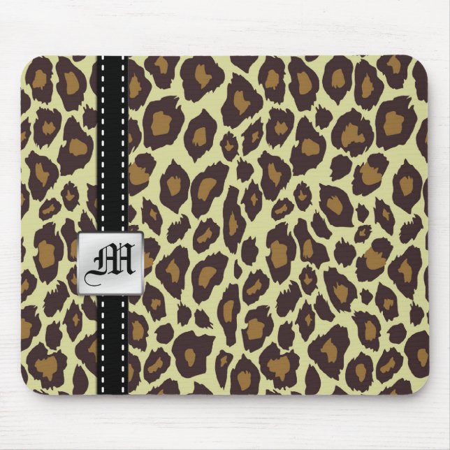 MonogramLeopard Mousepad Musmatta (Framsidan)