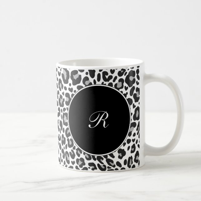MonogramLeopardkaffe koppar (Höger)