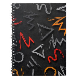 Monogramm graffiti anteckningsbok