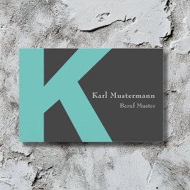 Monogramm Visitkort