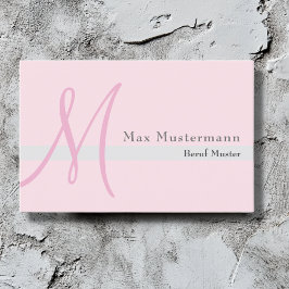 Monogramm Visitkort